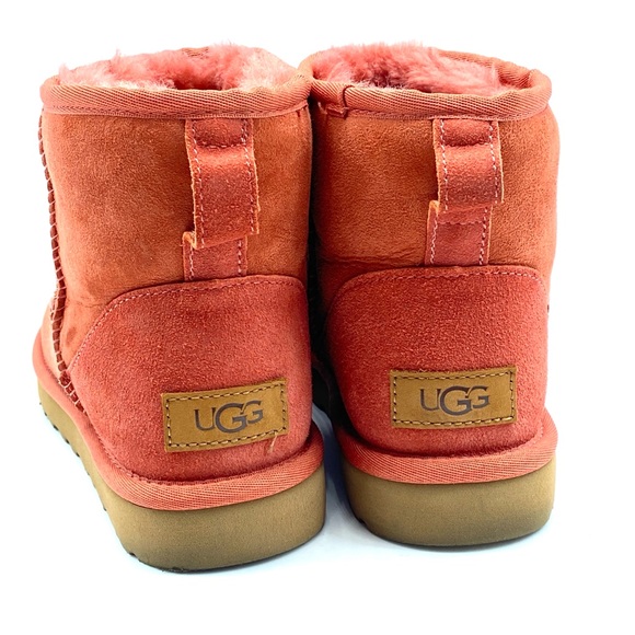 UGG WOMEN'S CLASSIC MINI II BOOT - HIBISCUS PINK WINTER SHORT ANKLE FUR SIZE 7 - Picture 5 of 7